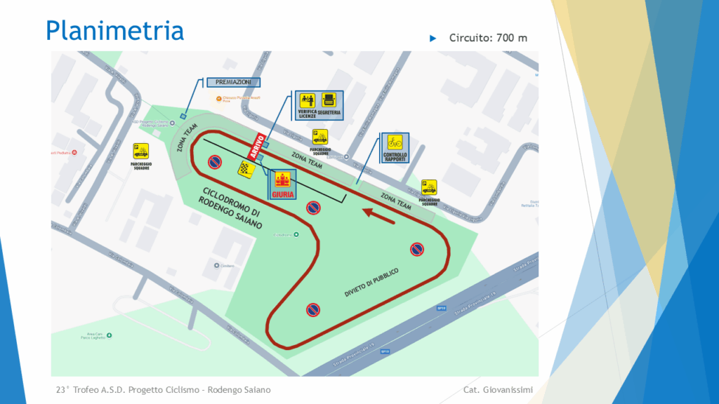 Planimetria - 23° Trofeo A.S.D. Progetto Ciclismo - Rodengo Saiano