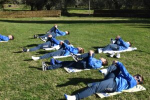 Sessione di stretching per Esordienti e Allievi