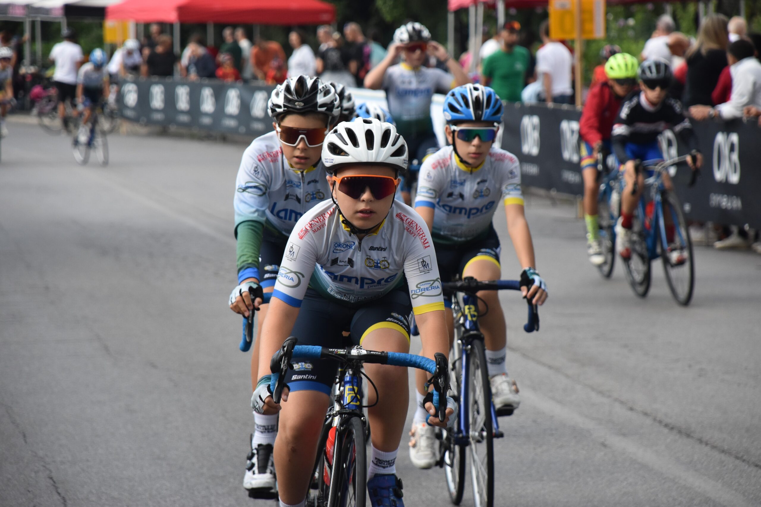I Giovanissimi nel riscaldamento